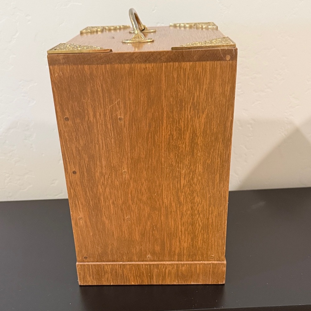 Wooden Jewelry Box with 4 Drawers with Handles - Picture 6 of 15